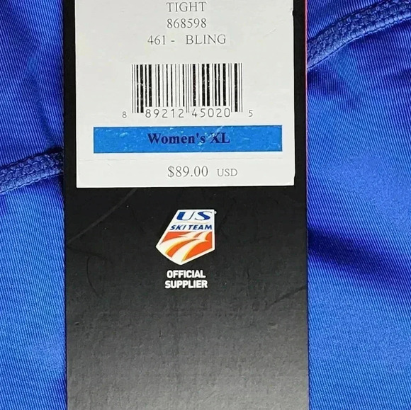 Women's Spyder US ski team slash tight workout blue XL NWT - Picture 5 of 5